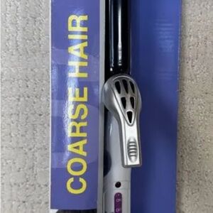 1” Hair Curling Iron - Black, Silver, and White